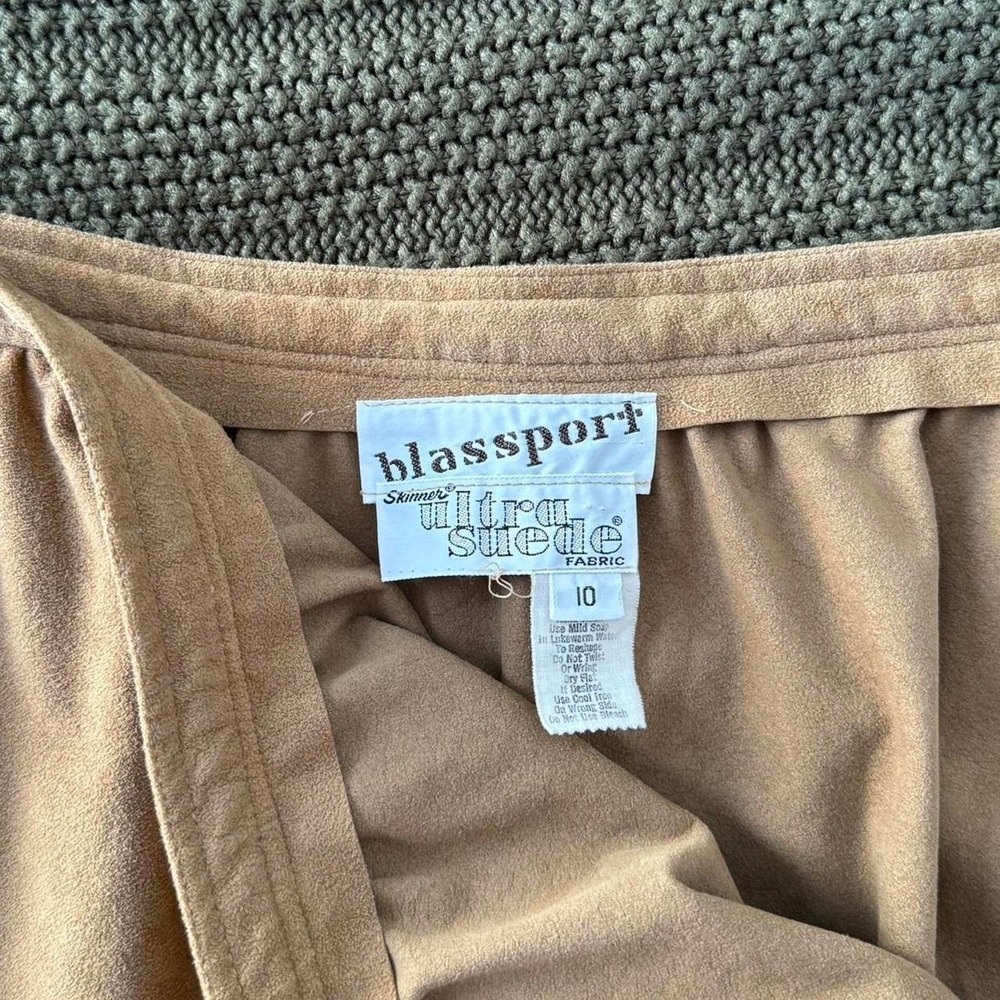 Vintage Blassport‎ Ultra Suede Midi Skirt - Picture 6 of 6